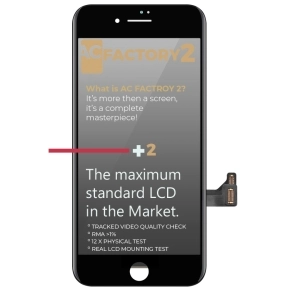LCD-skärm AC Factory för iPhone 7, svart