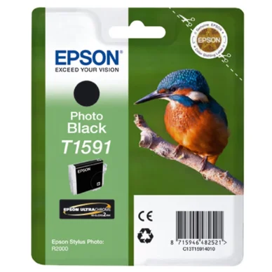 Epson Epson T1591 Blækpatron sort foto T1591 Modsvarer: N/A billede