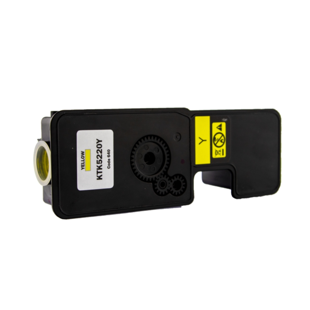 WL Tonerkassett, erstatter Kyocera TK-5220 Y, gul, 1.200 sider KTK5220Y Tilsvarer: TK-5220Y
