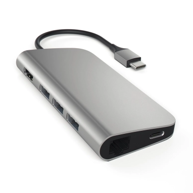 Satechi Satechi USB-C Multi-Port ‑sovitin 4K, Space Grey