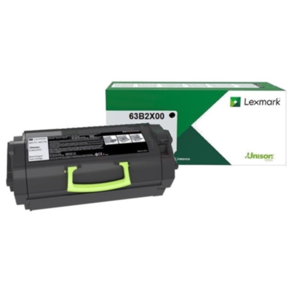 Lexmark MX717/MX718 toner svart extra HY (Return) 45k 63B2X00