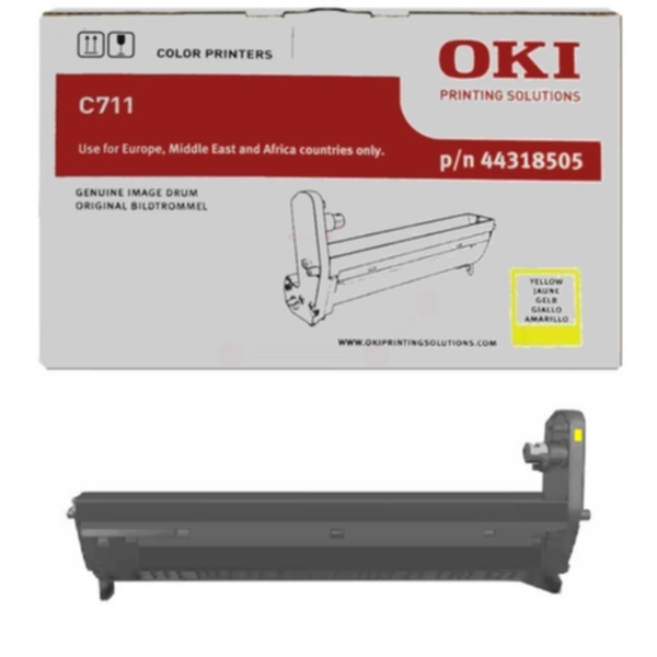 OKI Drum Yellow for C711 20000 pages - Trommelsett Yellow
