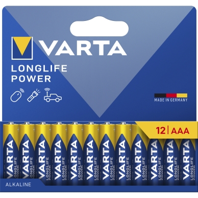 Varta Varta Longlife Power AAA batteri - 12 pk. 4903121782 Modsvarer: N/A billede