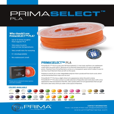 Prima alt PrimaSelect PLA 1.75mm 750 g Ofärgad