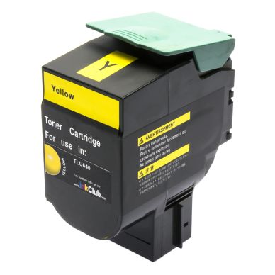 Tonerkassett, erstatter Lexmark C540H1YG, gul, 2.000 sider