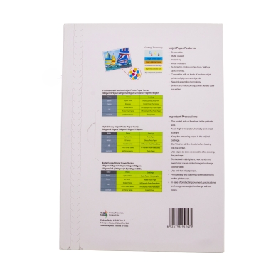 Matt dubbelsidigt fotopapper, 220g/m2, A4, 50 ark