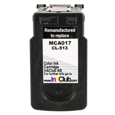 inkClub Blækpatron 3-farve, erstatter Canon CL-513 MCA017 Modsvarer: CL-513