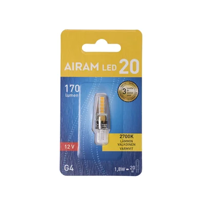 12V G4 Stiftlampa LED 1,6W 2700K 160 lumen 12V G4 Stiftlampa LED 1,6W 2700K 160 lumen