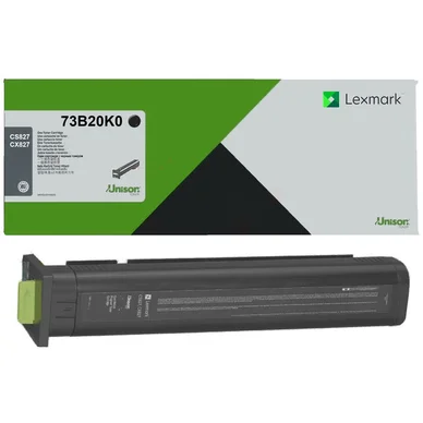 Lexmark CS827/CX827 toner sort (Return) 20k 73B20K0 Modsvarer: N/A