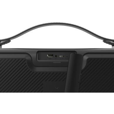 Streetz TWS Boombox, IPX5, BT 5/AUX/USB-A, RGB-LED, svart