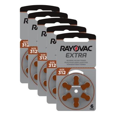RAYOVAC alt Rayovac Extra Advanced ACT 312 brun 5-pakk