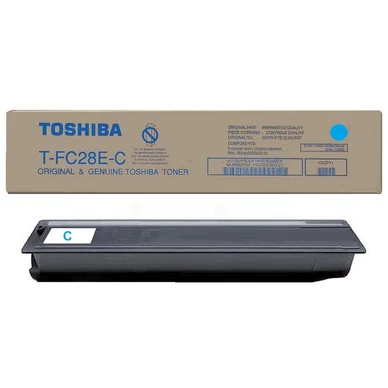 TOSHIBA TOSHIBA T-FC 28 EC Tonerkassette Cyan 6AJ00000046 Modsvarer: N/A billede