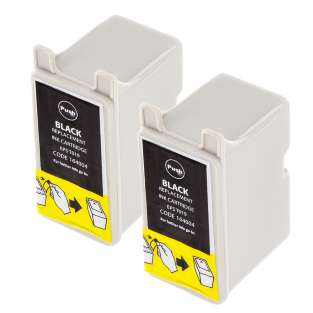 inkClub Bläckpatron svart 25ml, 2-pack KEC034-2 ersätter T019