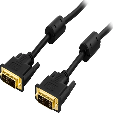 DELTACO DVI Single Link monitorkabel, DVI-D 18+1-pin han-han, 2m, sort VE011-A Modsvarer: N/A