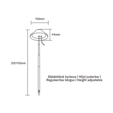 Iris Växtbelysning 5W Dim med touch Gul