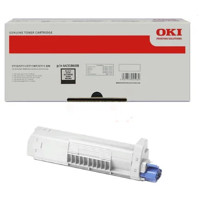 OKI Tonerkassette sort 11.000 sider 44318608 Modsvarer: N/A billede
