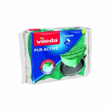 Vileda Vileda Pur Active skrubbesvamp 2-pak 4023103070257 Modsvarer: N/A billede