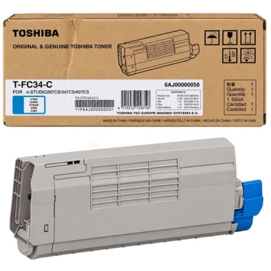 TOSHIBA Tonerkassette cyan 21 000 sider TFC35C Modsvarer: N/A