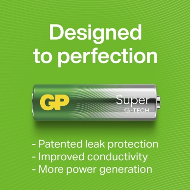 GP Super Alkaline AA-batteri 15A/LR6 40-pack