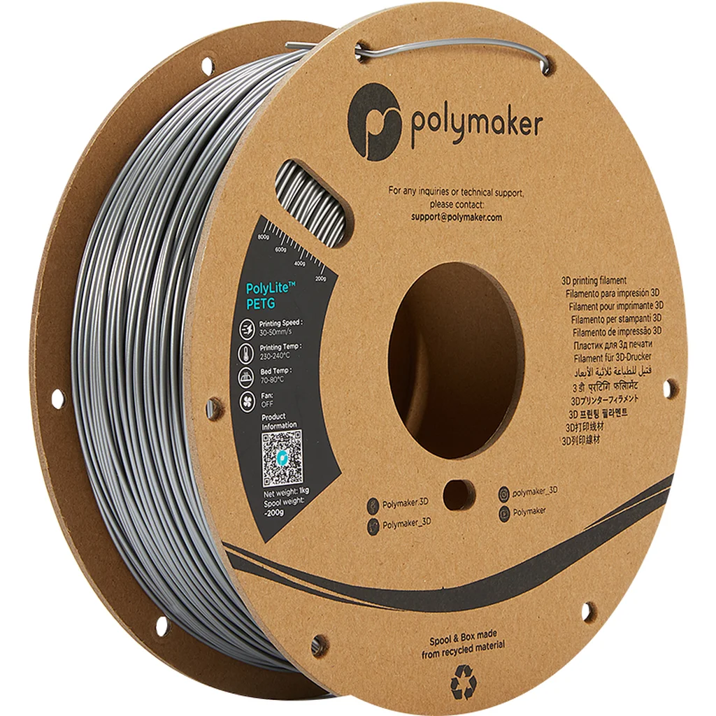 Polymaker Polylite PETG 1,75 mm - 1kg Silver