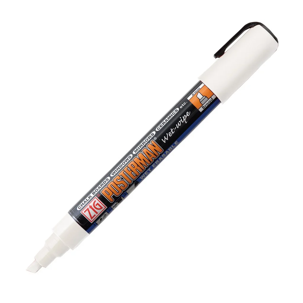ZIG Posterman Wet-Wipe 6mm vit