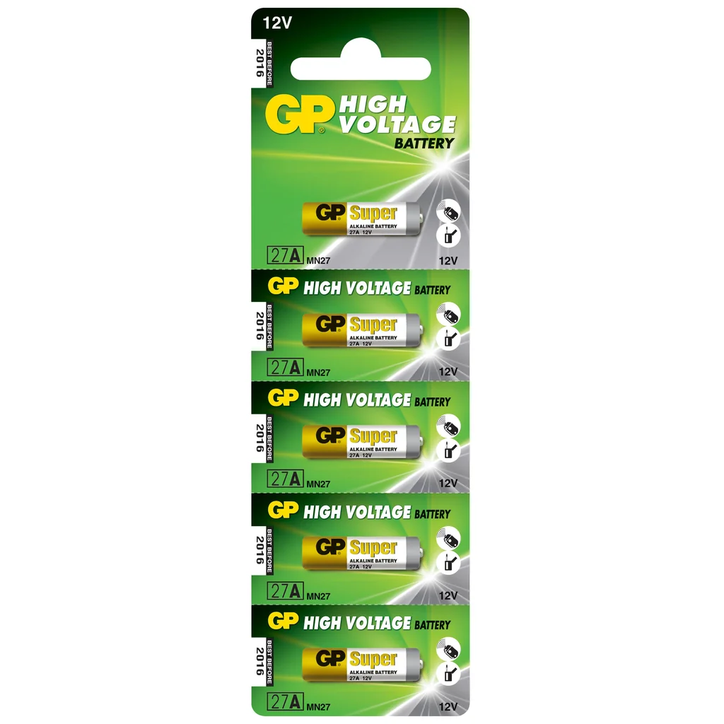 GP Alkaliska Specialbatterier 12V, 27A, 5-pack