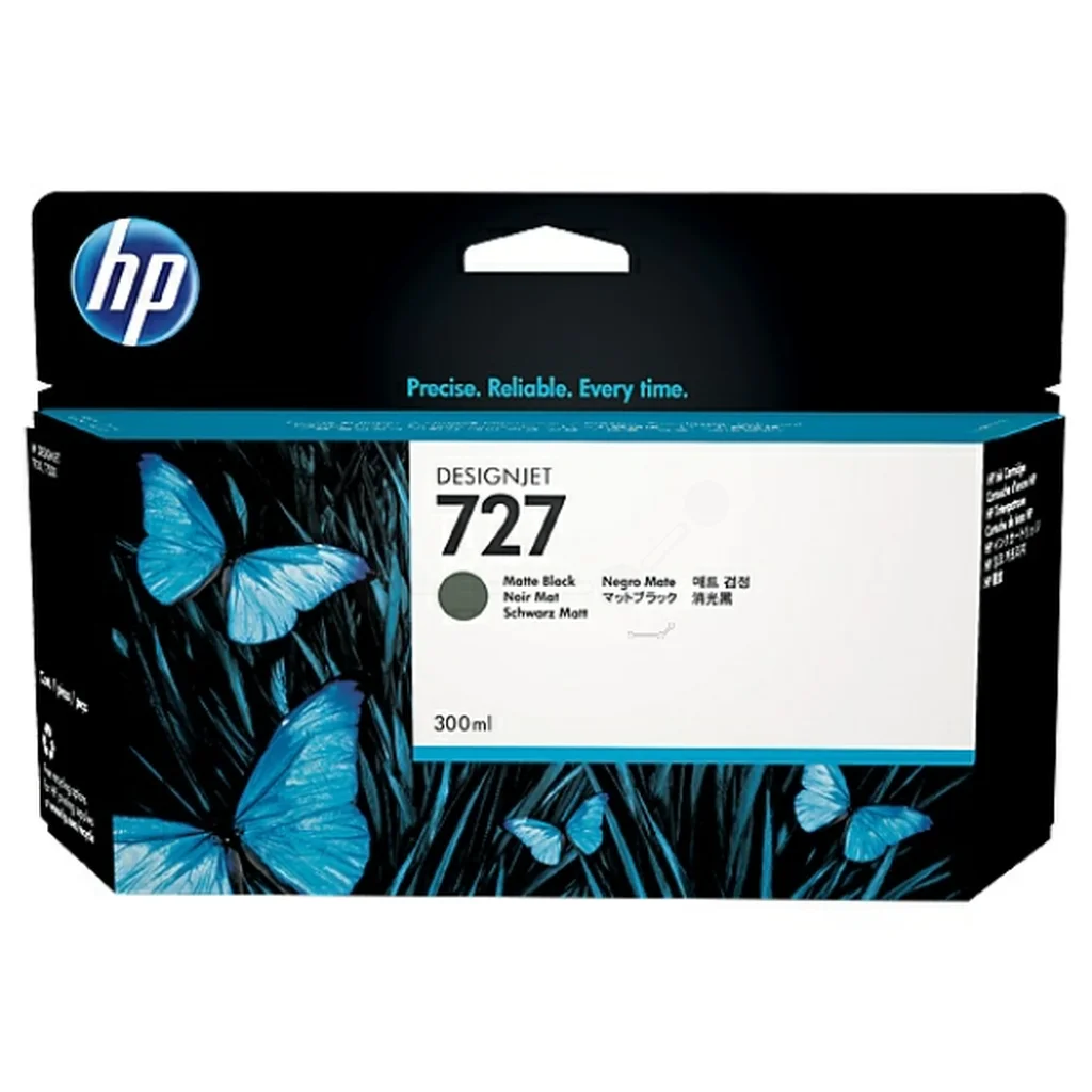 HP 727 Bläckpatron Svart foto
