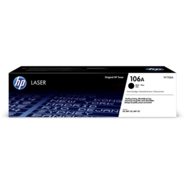 HP HP 106A Tonerkassett Svart W1106A Tilsvarer: W1106A