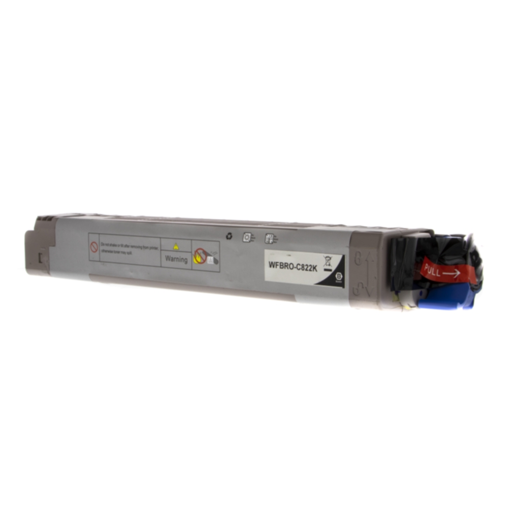 WL Tonerkassett, erstatter Oki 44844616, svart, 7.000 sider OK822BK Tilsvarer: 44844616