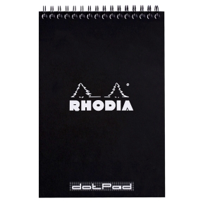 Rhodia NotePad wire black A5 dot