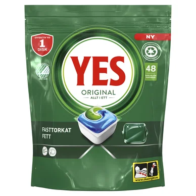 YES YES All in One Original Maskineopvask, 48 stk. 8700216240239 Modsvarer: N/A