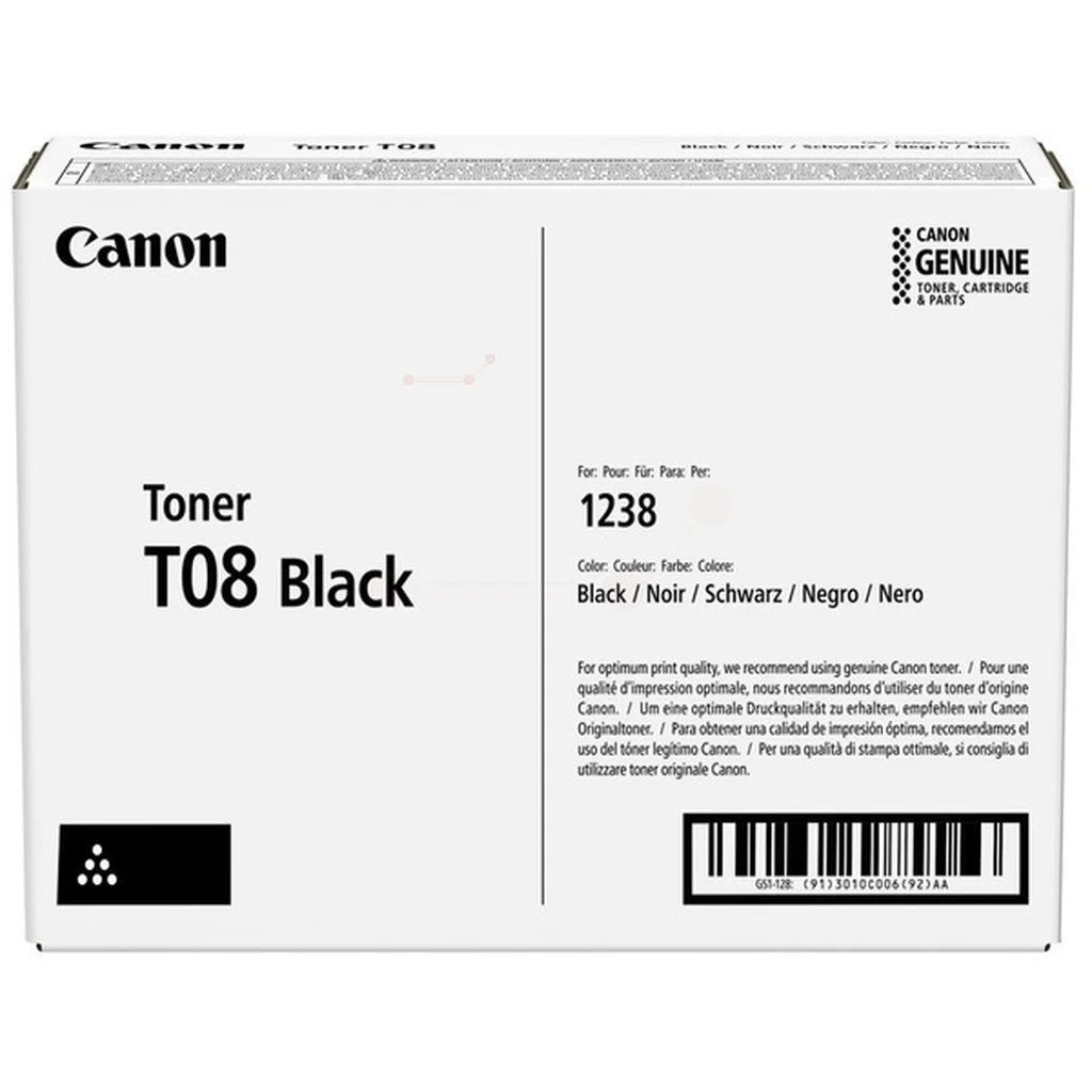 Canon T08 Tonerkassett Svart