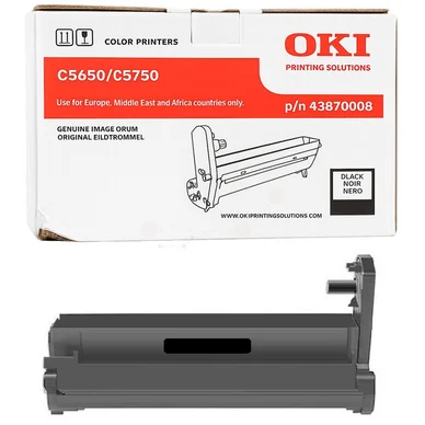 OKI Drum Black 20000sh for C5650+5750 - Tromlekit Sort
