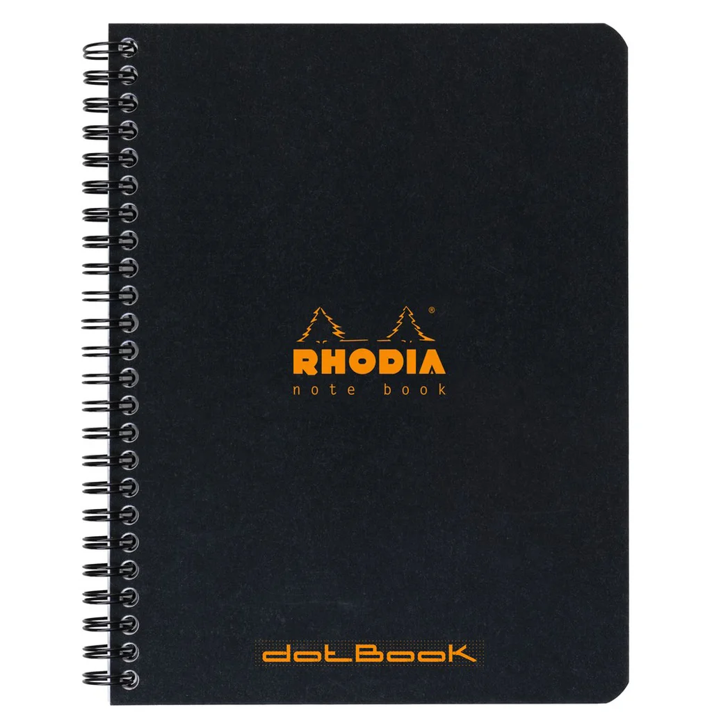 Rhodia NoteBook wire black A5+ ruled