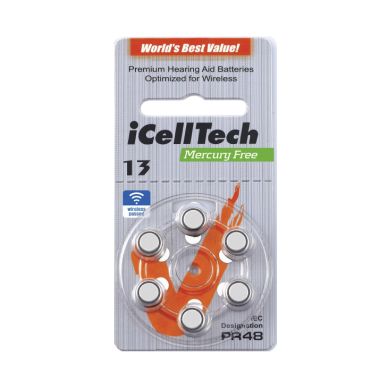 iCellTech alt iCellTech PR48/ZA13/DA13/V13 Hörapparatsbatteri
