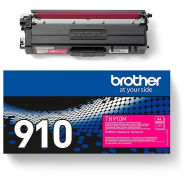 Brother TN910M / TN 910M High Capacity Magenta Toner - Laser toner Rød