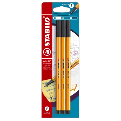 Stabilo STABILO Point 88 3 Pakkaus Musta 270503 Vastaa: N/A