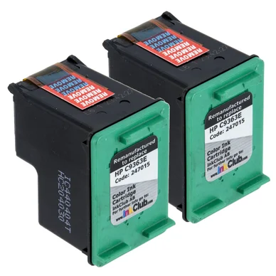 inkClub Blækpatron 3-i-én farve 560 sider, ,2 stk pakning MHA490-2 Modsvarer: C9363EE billede