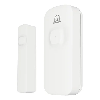 DELTACO Smart Home magnetisk dør- og vinduessensor, WiFi, hvid SH-WS02 Modsvarer: N/A