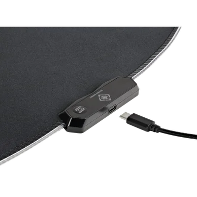 Deltaco Gaming DFP430 Golvmatta RGB, svart