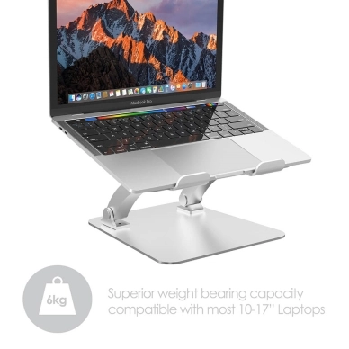 DESIRE2 Laptopställ Dual Pivot Riser Justerbar Silver