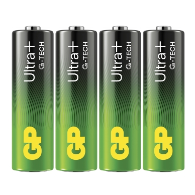 GP BATTERIES alt GP Ultra Plus Alkaline AA-batteri, 15AUP/LR6, 4-pack