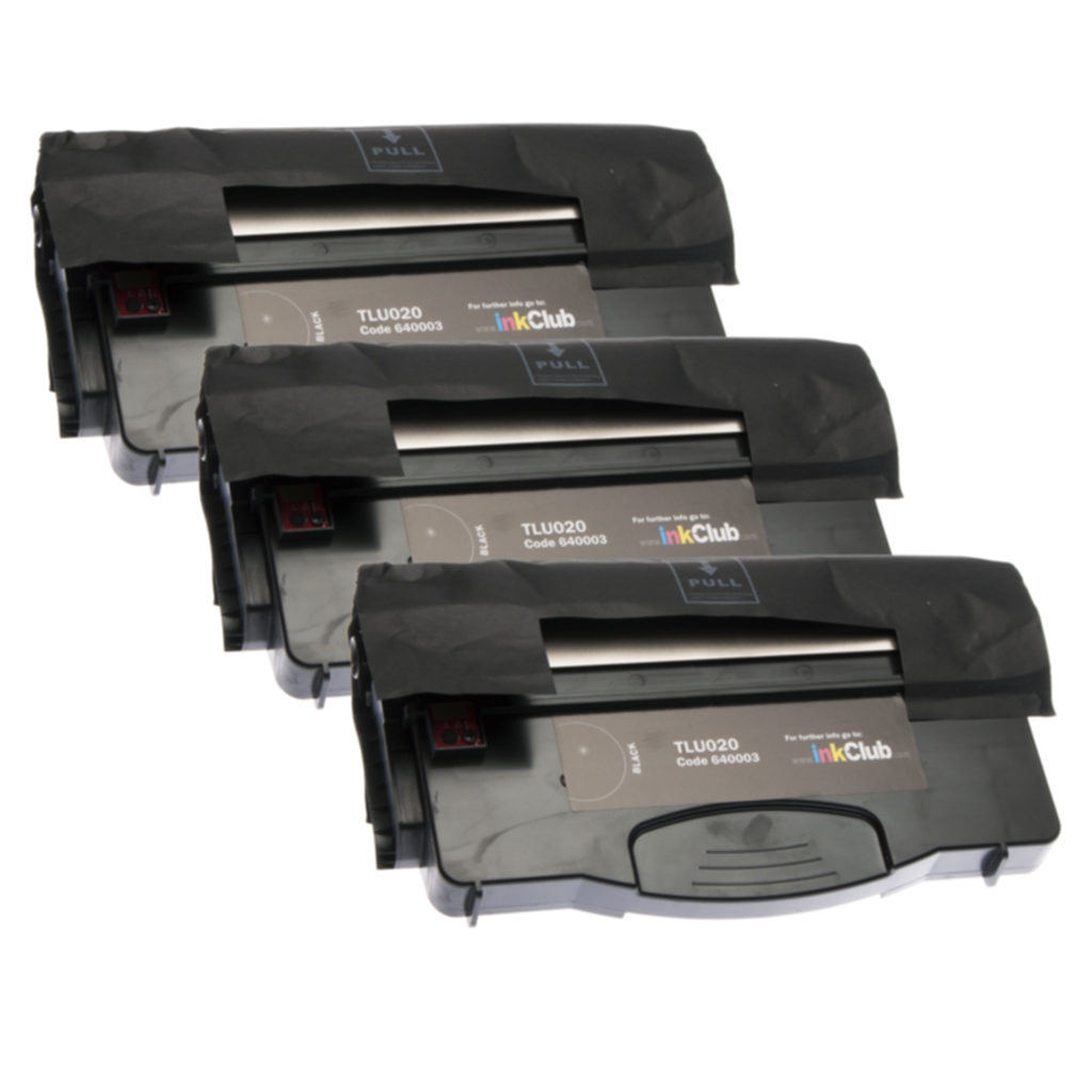 inkClub 3 pk. sorte tonerkasetter TLU020-3 Tilsvarer: 12016SE