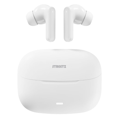Streetz T120 TWS in-ear øretelefoner hvide T120-WHT Modsvarer: N/A