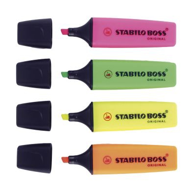 Stabilo Yliviivauskynä Stabilo Boss, 4 x 5 kpl 4006381215695-5 Vastaa: N/A