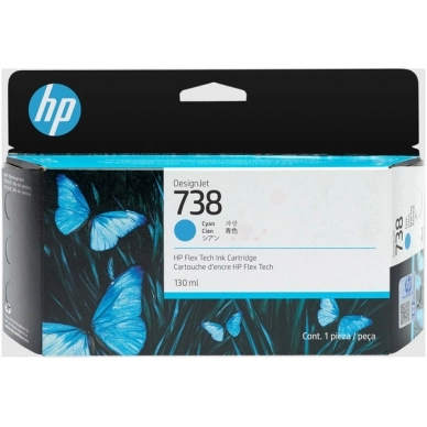 HP alt HP 738 Druckerpatrone cyan