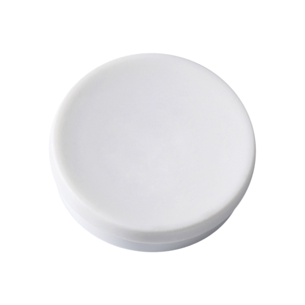 Magnetknappar Actual 30 mm vit, 5 st