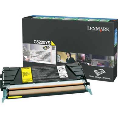 LEXMARK alt Tonercartridge geel 3.000 pagina's return