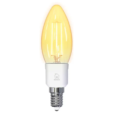 DELTACO Smart Home LED filamentpære E14, 4,5W, 400 lm, dæmpbar SH-LFE14C35 Modsvarer: N/A billede
