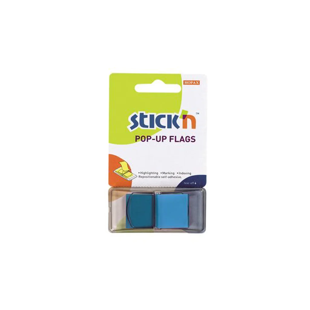 Stick'n Pop Up Flikar 45x25 50 Blad Blå